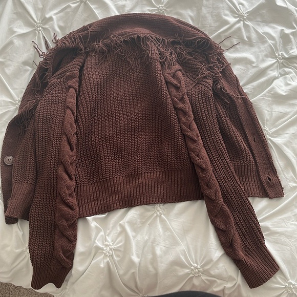 Fringe button up cardigan 😍😍😍 warm cottagecore fall (Bundle 2 save) - Picture 4 of 4